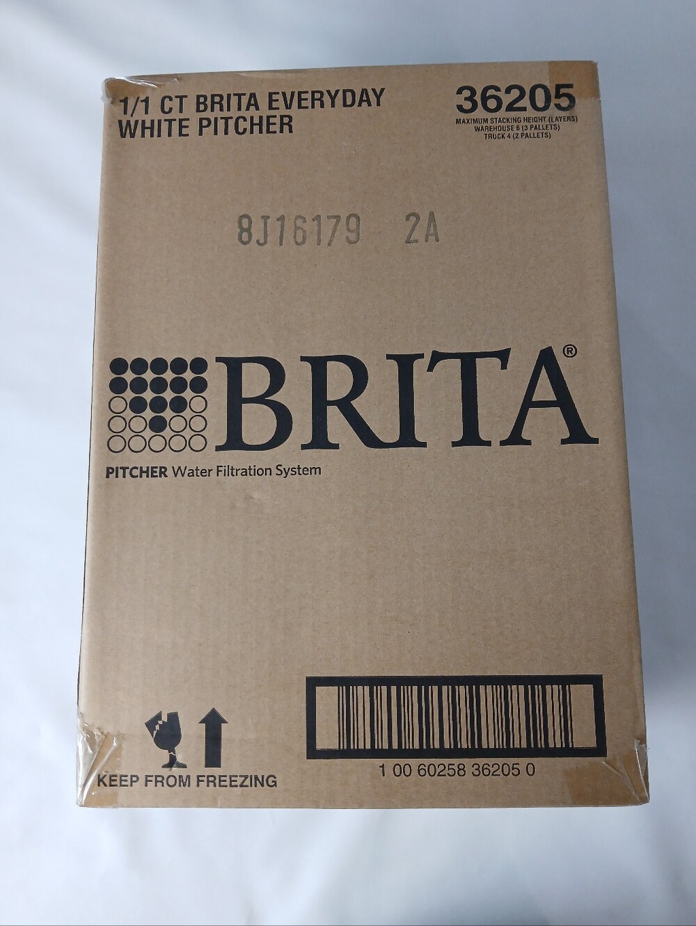New Brita Everyday 10 Cup White Pitcher Water Filtration System
